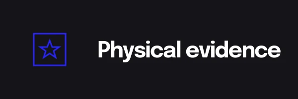 Line icon for physical evidence, one of the 7Ps of marketing