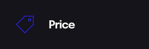 Line icon for price, one of the 7Ps of marketing