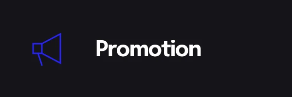 Line icon for promotion, one of the 7Ps of marketing